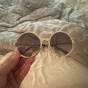 Tom Ford Gold and Gray Sunglasses